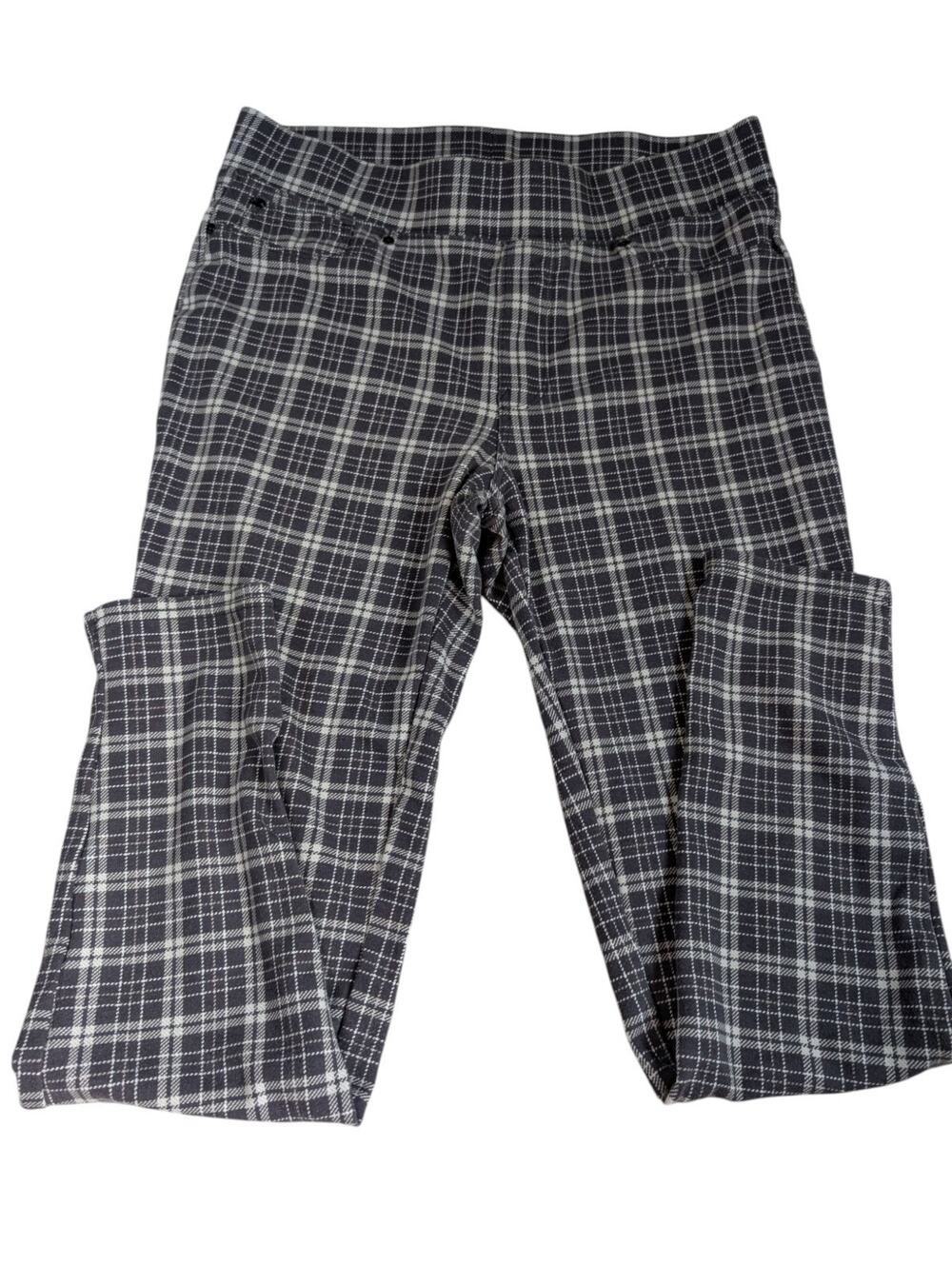 Seven7 Pull On Legging Pants Womens M (actual 30x25) Multicolor Plaid Casual